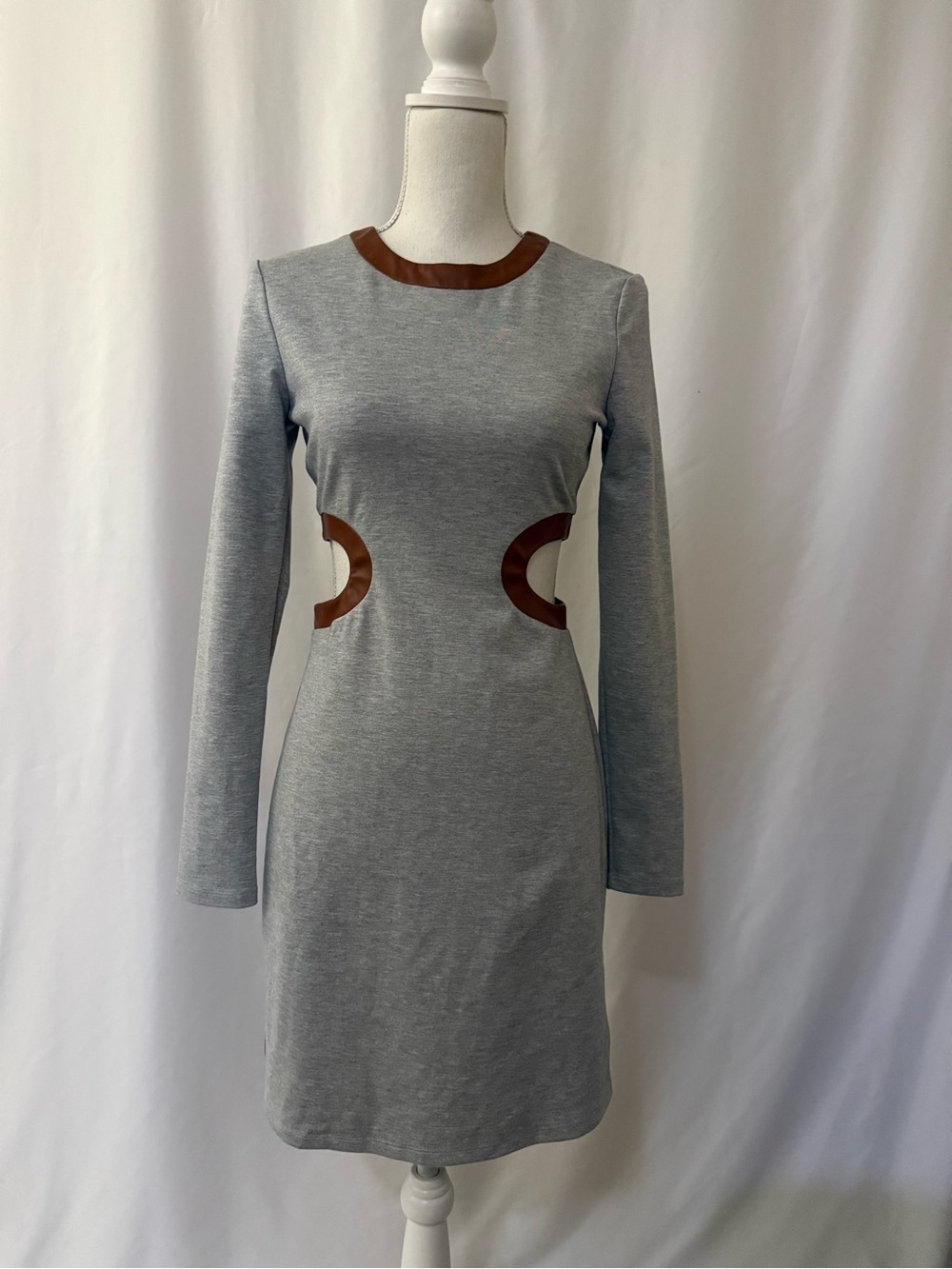 STAUD Dolce Cut Out Jersey Bodycon Mini Dress Size S - Picture 6 of 10